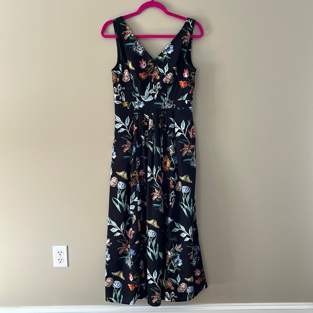 Black floral dress